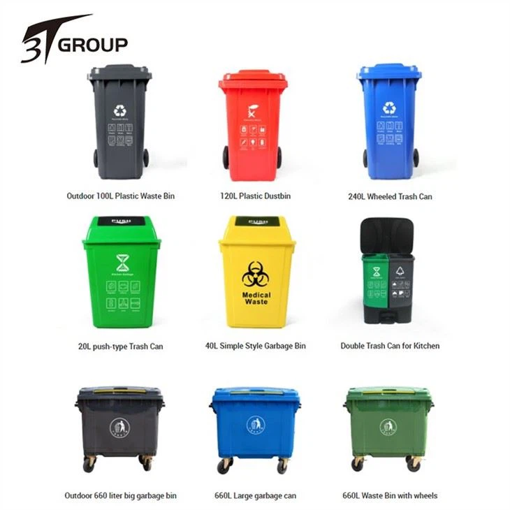 Movable Plastic Dustbin With Lid price