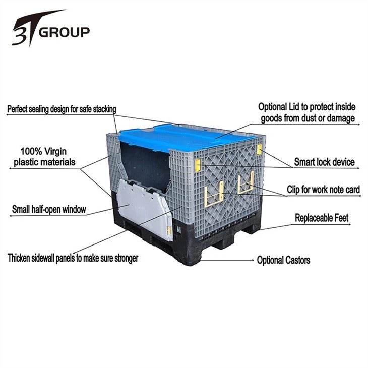 Automobile Use Large Collapsible Bulk Containers factory