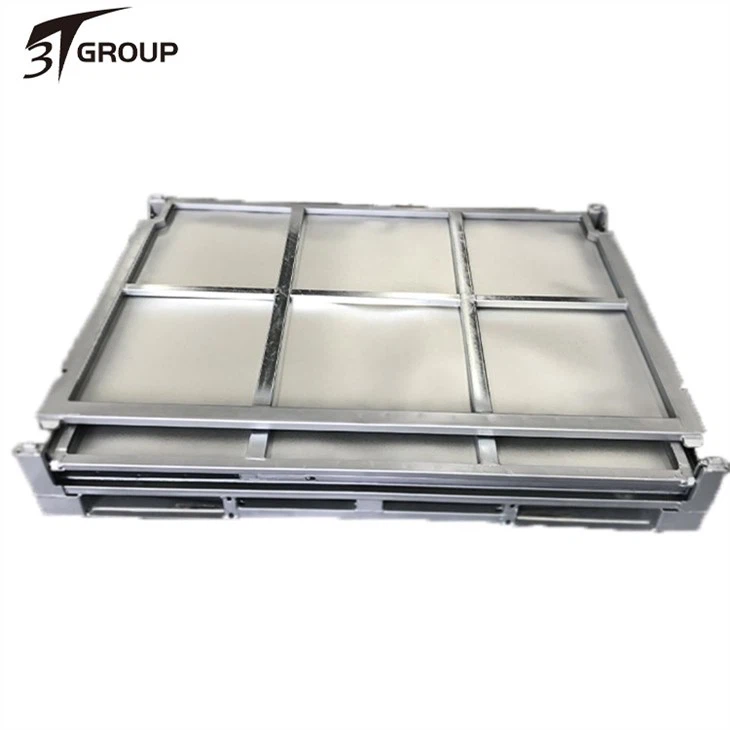 Industrial Collapsible Large Metal Steel Pallet Box  factory